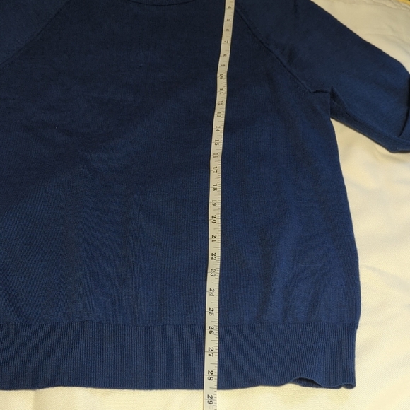 Banana Republic Men's Heathered Blue Crewneck Sweater - Picture 8 of 8